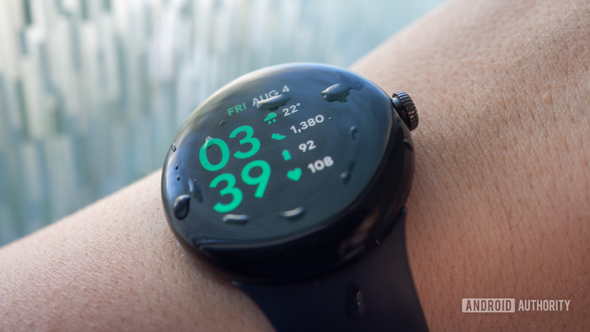 google pixel watch covered in water 2 google pixel watch covered in water 2