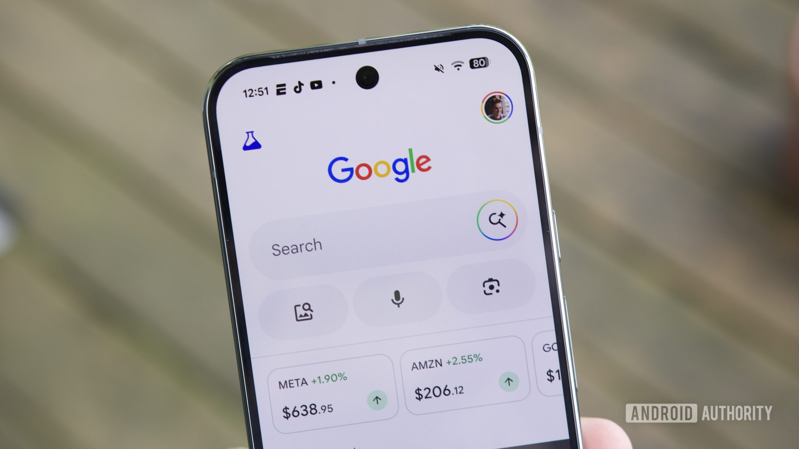 google ai mode vs google search hero photo 4 The Google app, showing the AI Mode button.