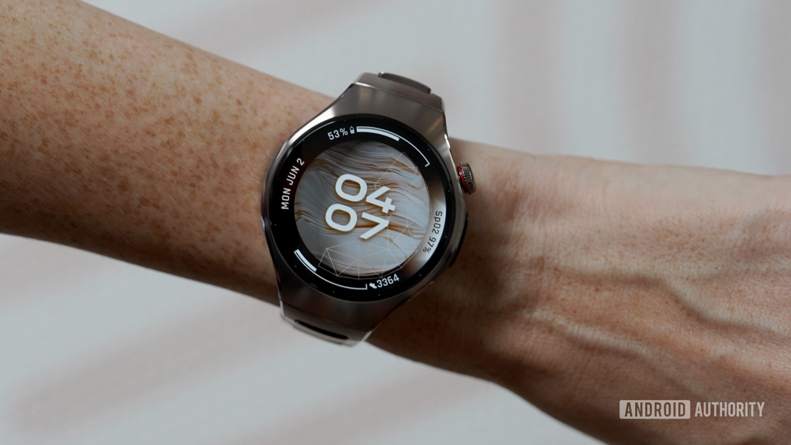 Huawei Watch 5 watch face 2 A Huawei Watch 5 displays a user's watch face.